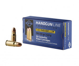 PPU 7,65 Para  FMJ 93grs